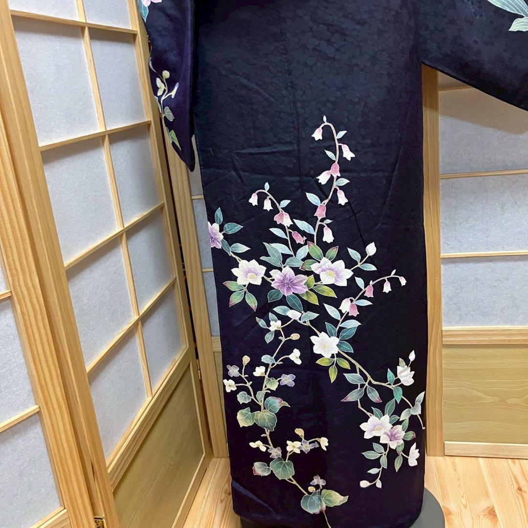 4409# Japanese Kimono Vintage Womens Silk Fabric Robe Kimono only sold