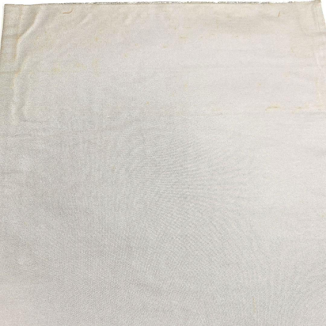 5071# Japanese Vintage Fukuro Obi Belt Kimono Fabric Silk Traditional Silver