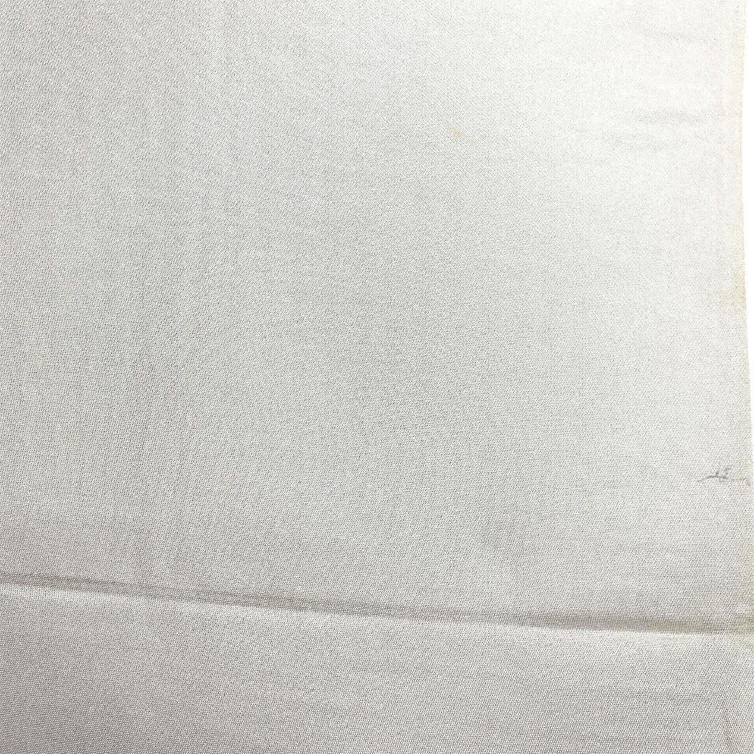5071# Japanese Vintage Fukuro Obi Belt Kimono Fabric Silk Traditional Silver