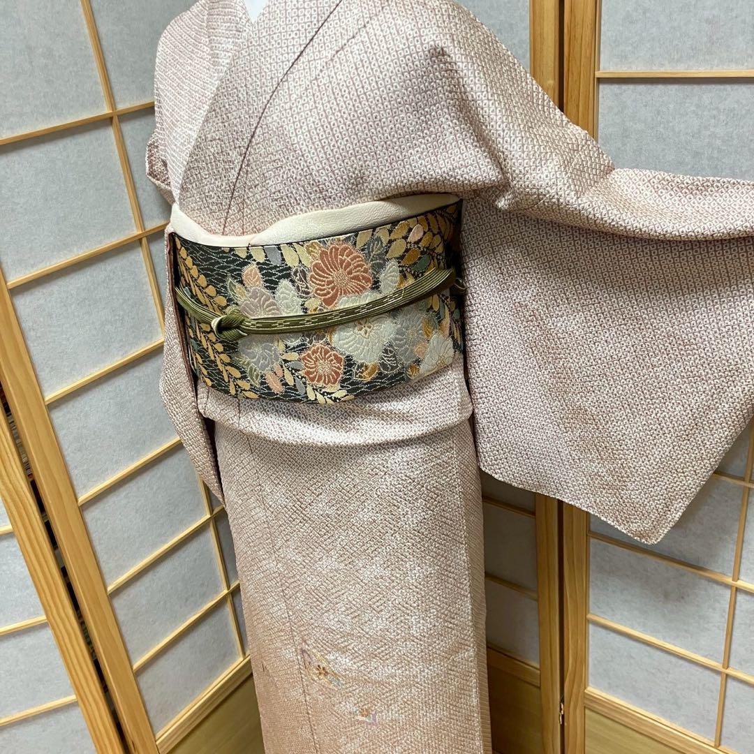 5482# Japanese Kimono Vintage Womens Silk Fabric Robe Kimono only sold Shibori