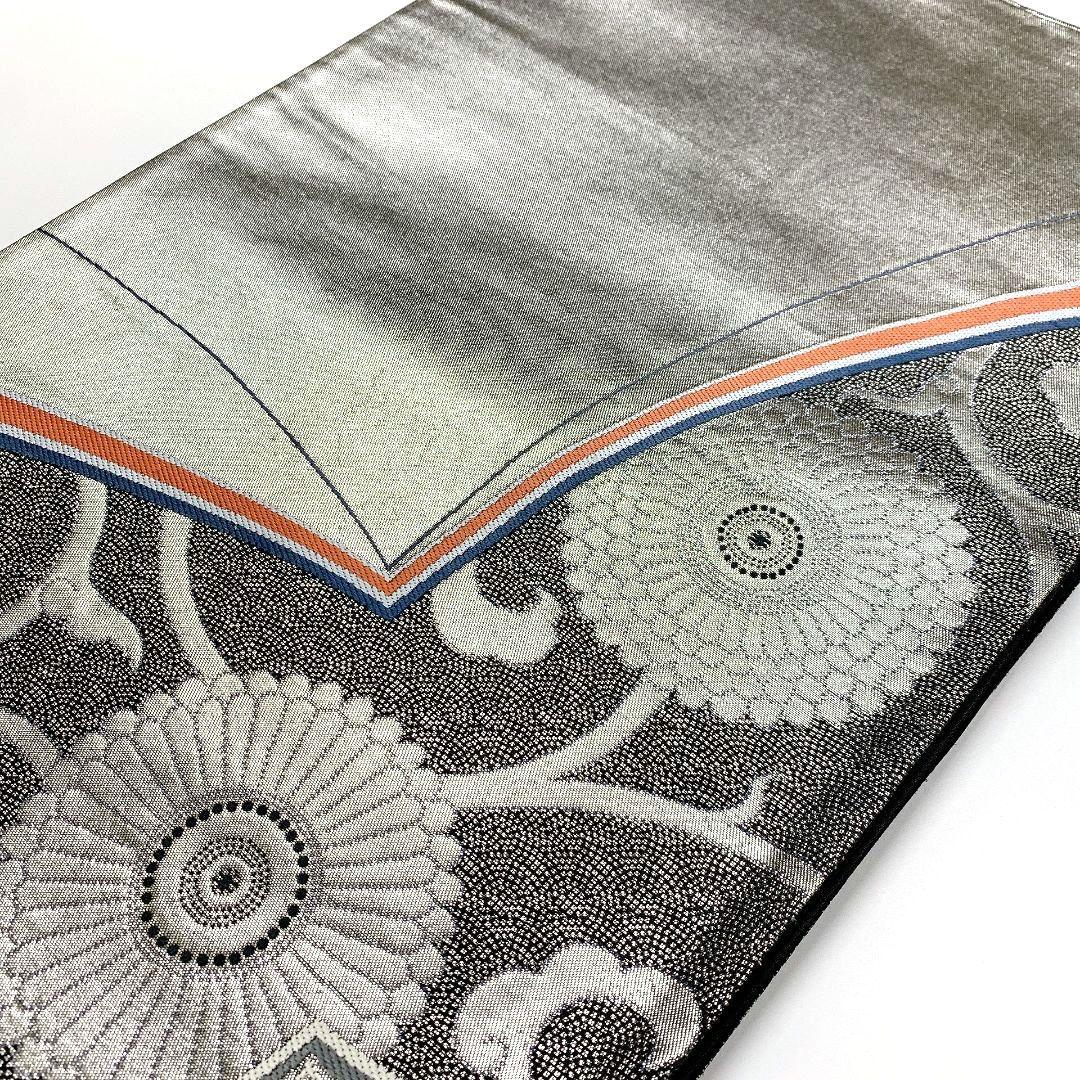 4516# Japanese Vintage Fukuro Obi Belt Kimono Fabric Silk Traditional