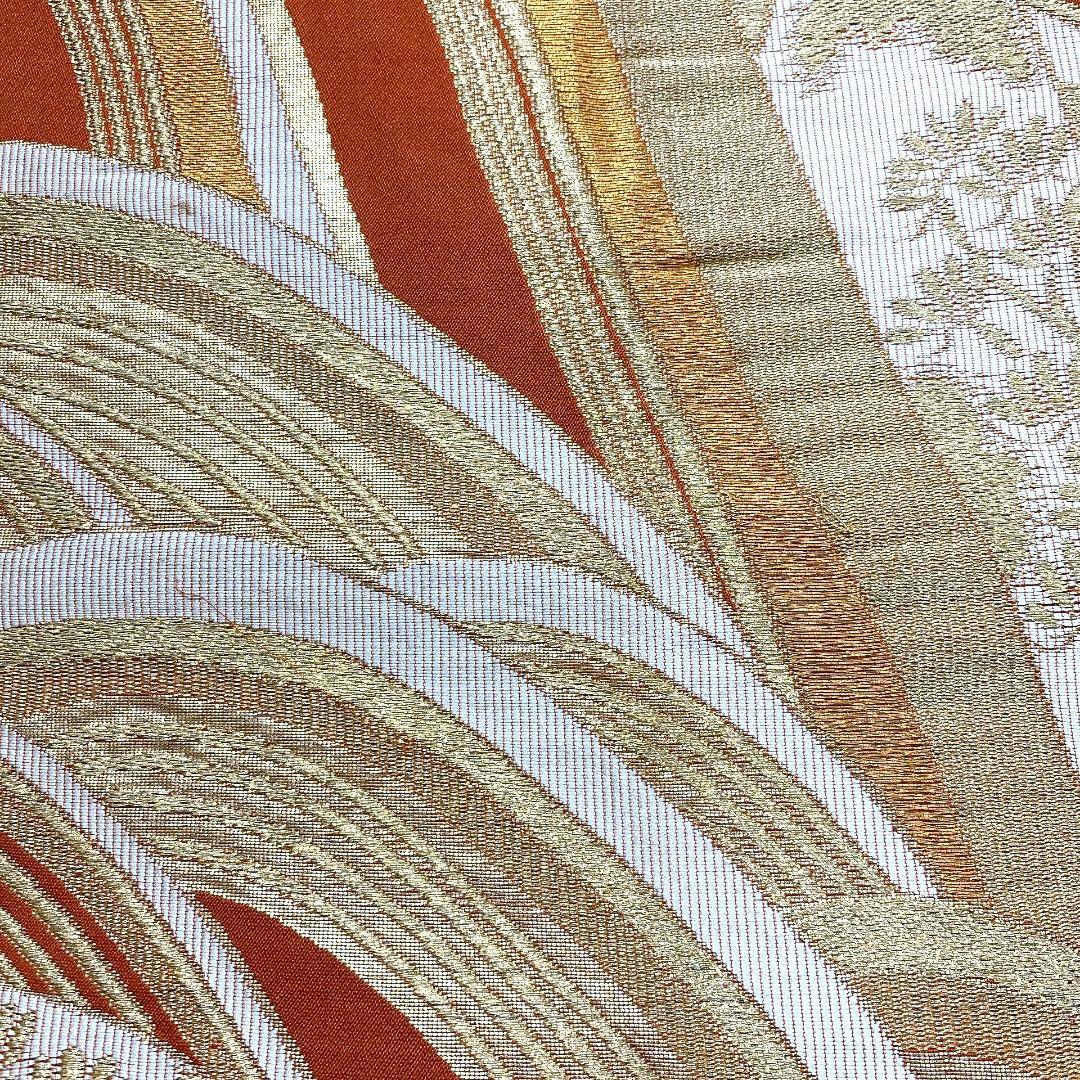 3763# Japanese Vintage Fukuro Obi Belt Kimono Fabric Silk Traditional
