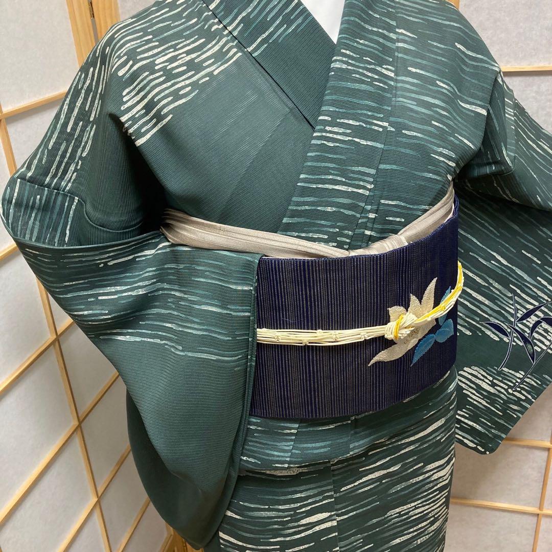 0232# Japanese Kimono only sold Vintage Womens Silk Fabric Robe Summer kimono