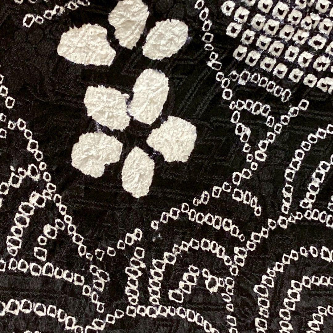 3933# Japanese Kimono Vintage Womens Silk Fabric Robe Kimono only sold Shibori