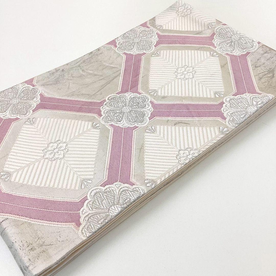 4961# Japanese Vintage Fukuro Obi Belt Kimono Fabric Silk Traditional