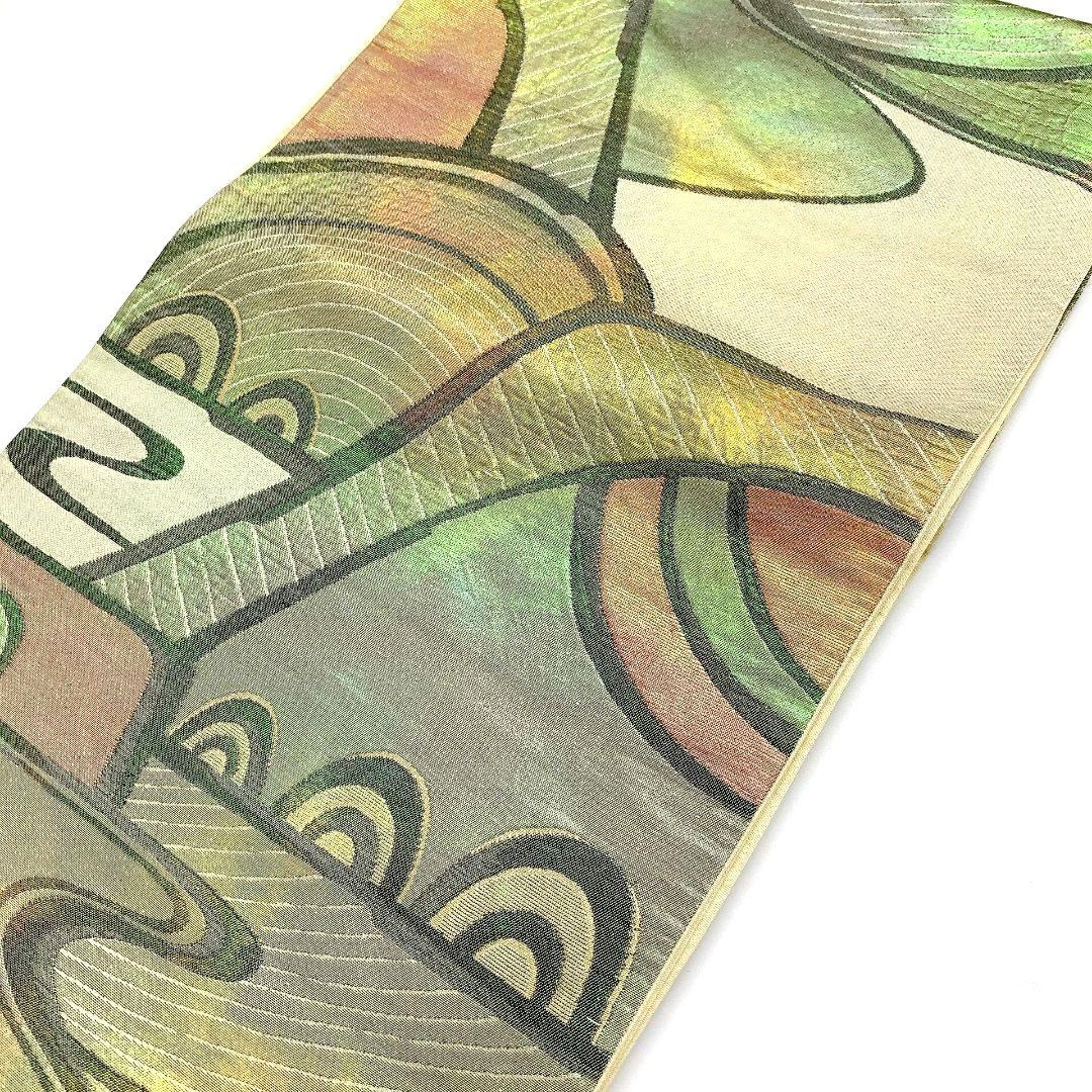 4102# Japanese Vintage Fukuro Obi Belt Kimono Fabric Silk Traditional