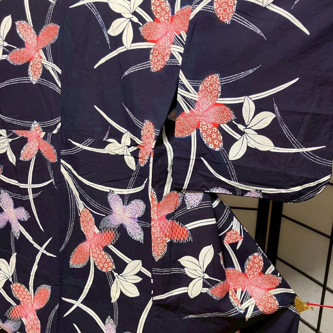 4867# Japanese Yukata Kimono Vintage Cotton Fabric Robe Women's Traditional