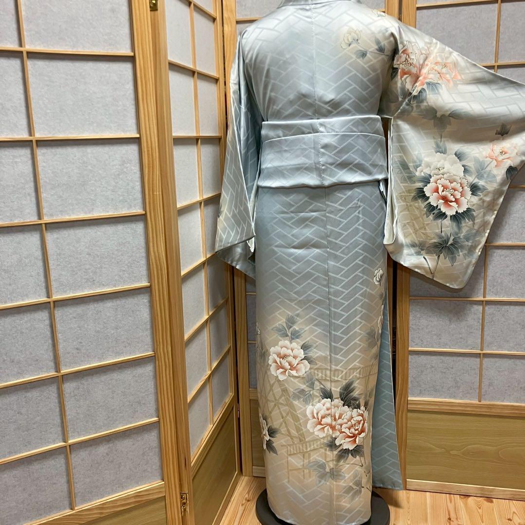 5456# Japanese Kimono Vintage Womens Silk Fabric Robe Kimono only sold