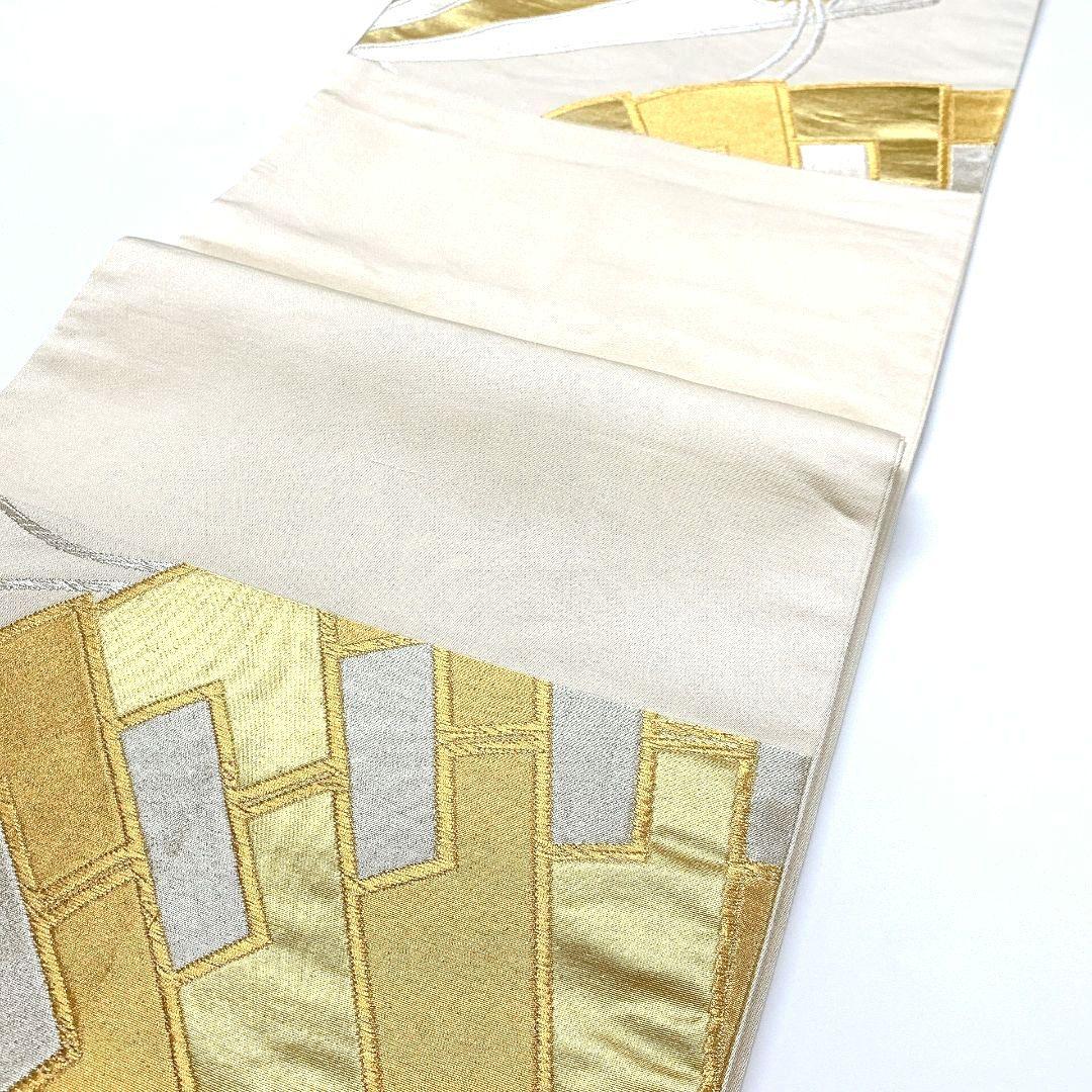 4531# Japanese Vintage Fukuro Obi Belt Kimono Fabric Silk Traditional