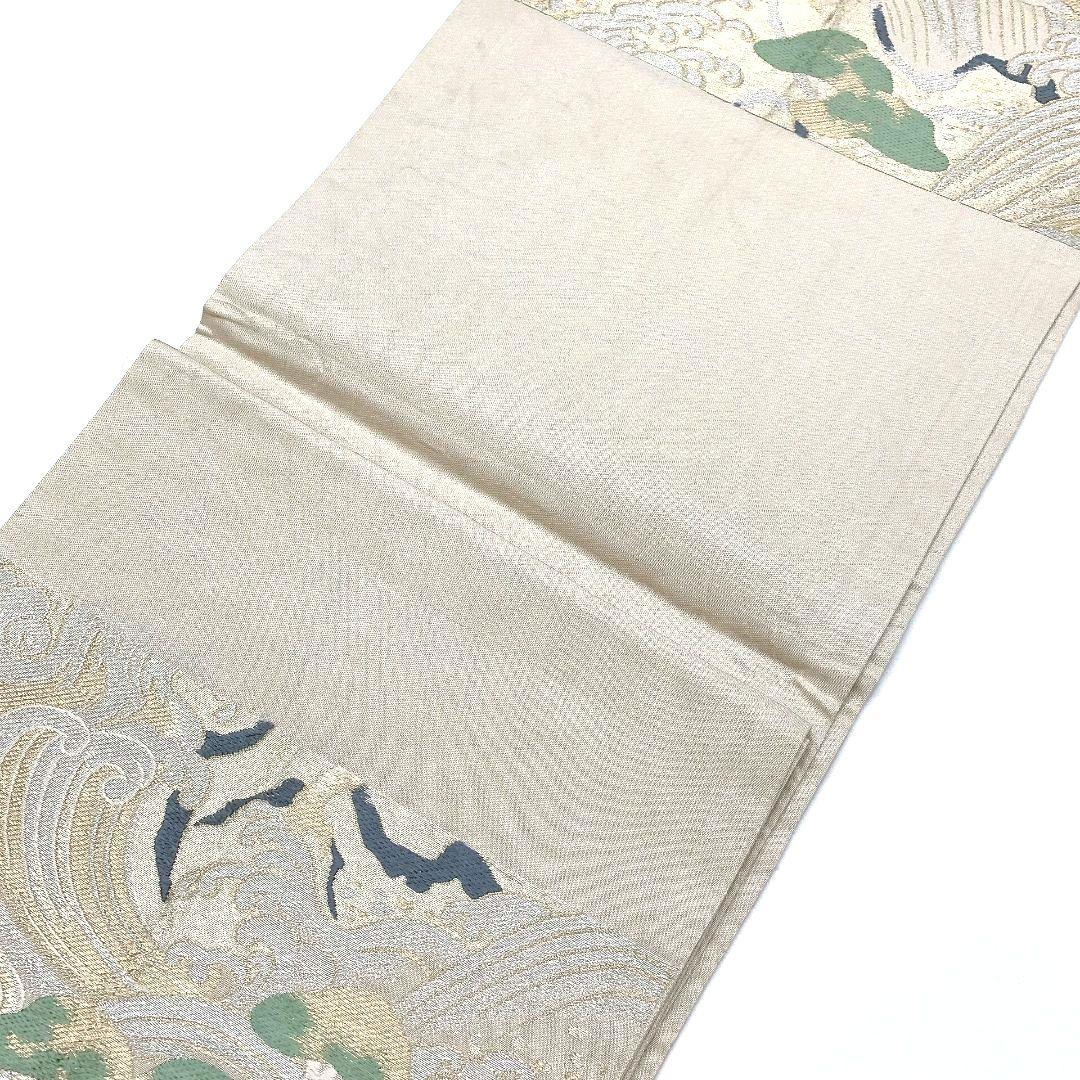 4115# Japanese Vintage Fukuro Obi Belt Kimono Fabric Silk Traditional Untailored