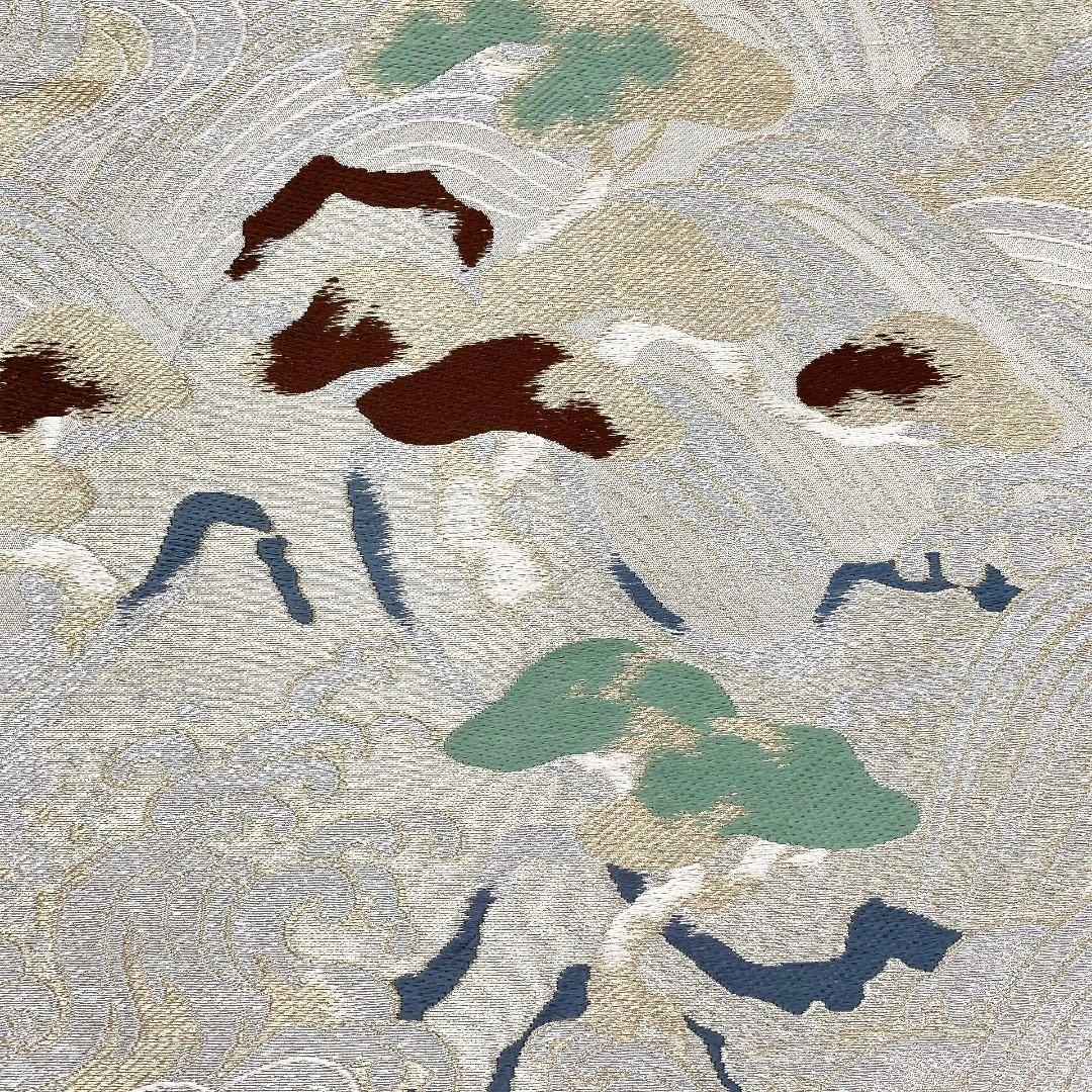 4115# Japanese Vintage Fukuro Obi Belt Kimono Fabric Silk Traditional Untailored