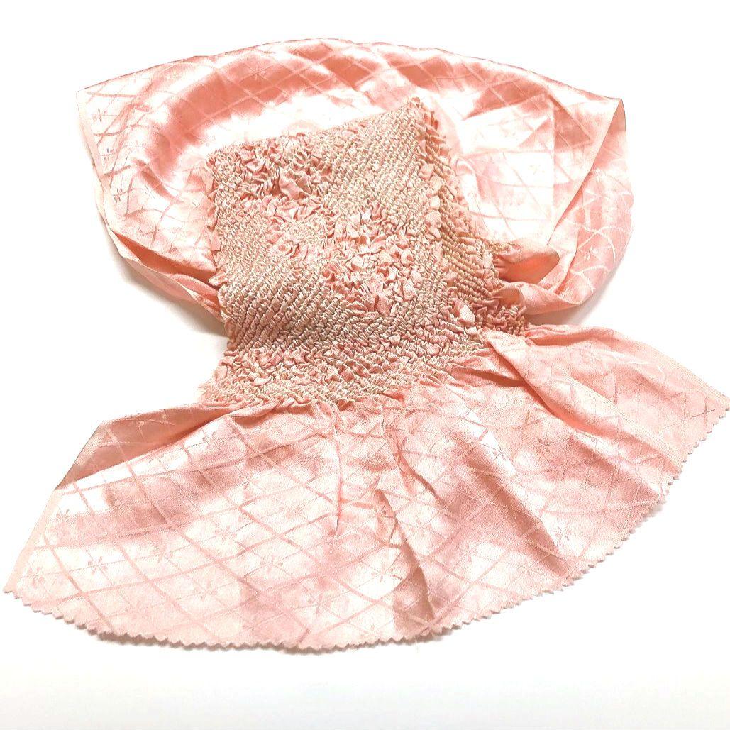 3868# Japanese Kimono Accessory Obiage and Obijime 2-piece Set Silk Shibori