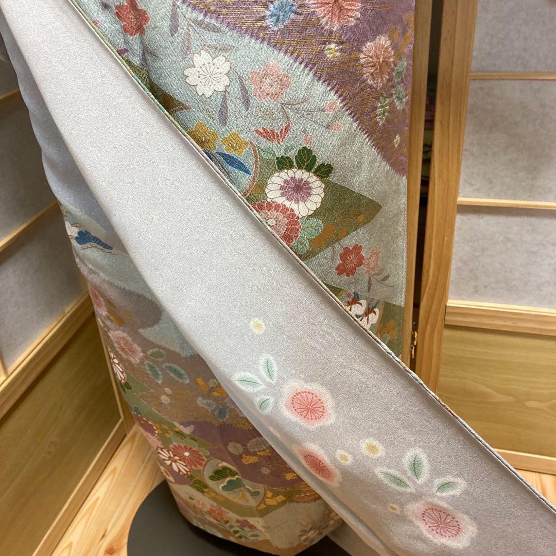3914# Japanese Kimono Vintage Womens Silk Fabric Robe Kimono only sold