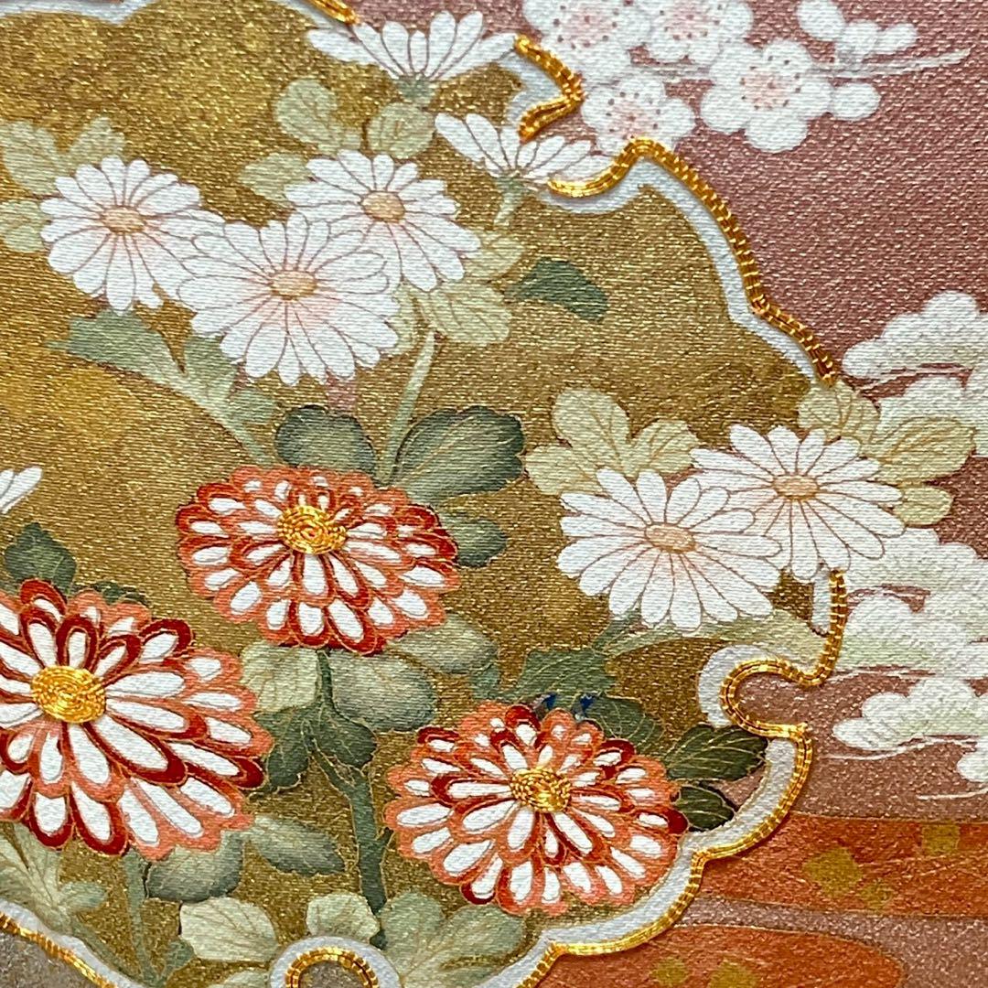 4351# Japanese Tomesode Kimono Vintage Womens Silk Fabric Robe Kimono only sold