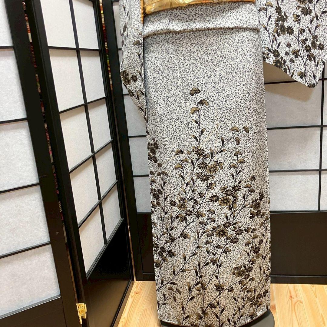 4384# Japanese Kimono Vintage Womens Silk Fabric Robe Kimono only sold