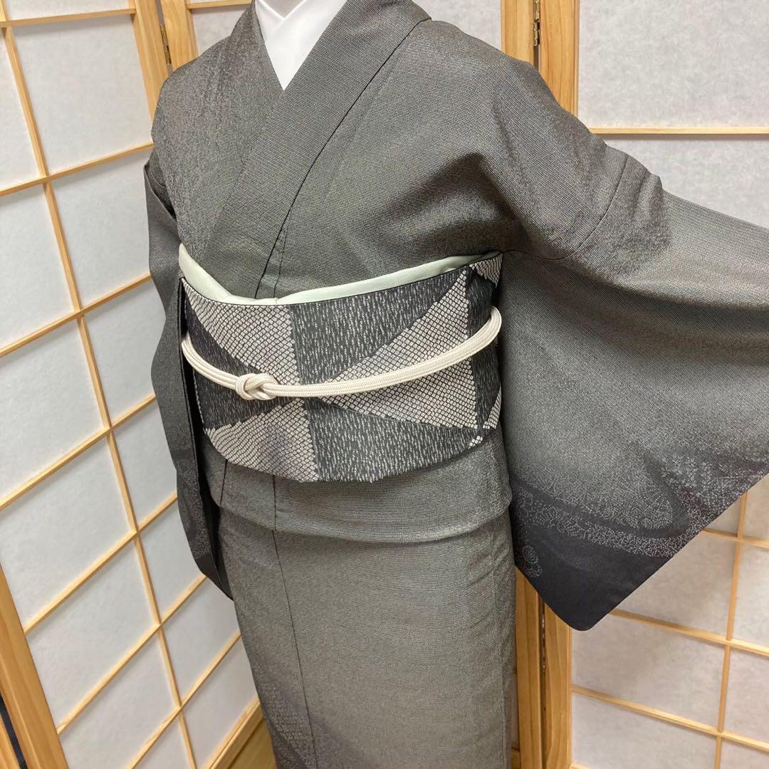 0233# Japanese Kimono only sold Vintage Womens Silk Fabric Robe Unlined kimono