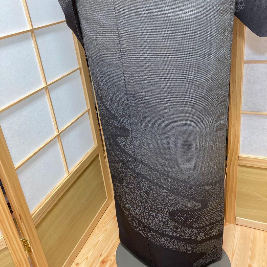 0233# Japanese Kimono only sold Vintage Womens Silk Fabric Robe Unlined kimono