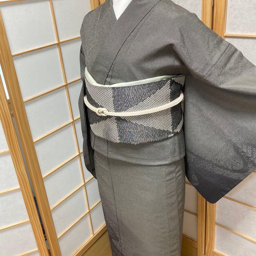 0233# Japanese Kimono only sold Vintage Womens Silk Fabric Robe Unlined kimono
