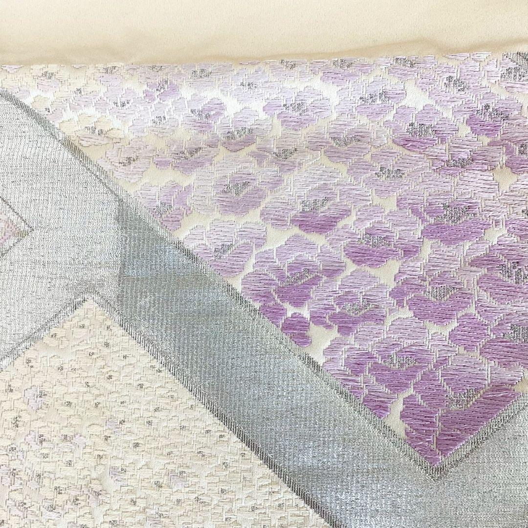 4911# Japanese Vintage Fukuro Obi Belt Kimono Fabric Silk Traditional Embroidery