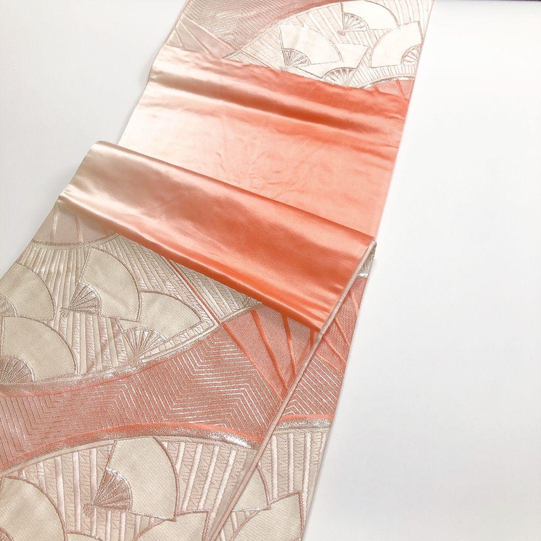 2738# Japanese Vintage Fukuro Obi Belt Kimono Fabric Silk Traditional