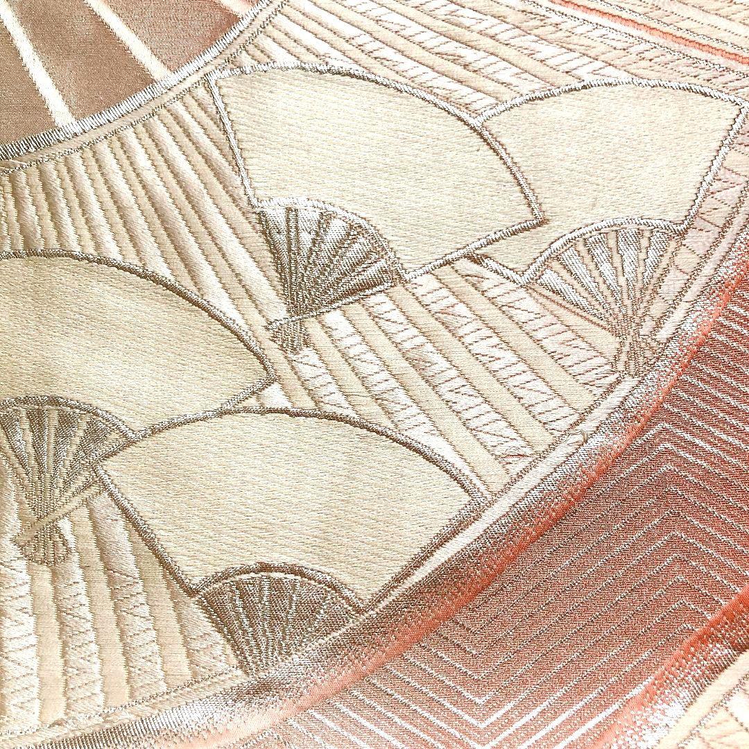 2738# Japanese Vintage Fukuro Obi Belt Kimono Fabric Silk Traditional