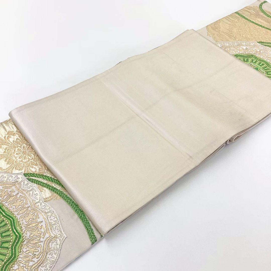 4731# Japanese Vintage Fukuro Obi Belt Kimono Fabric Silk Traditional