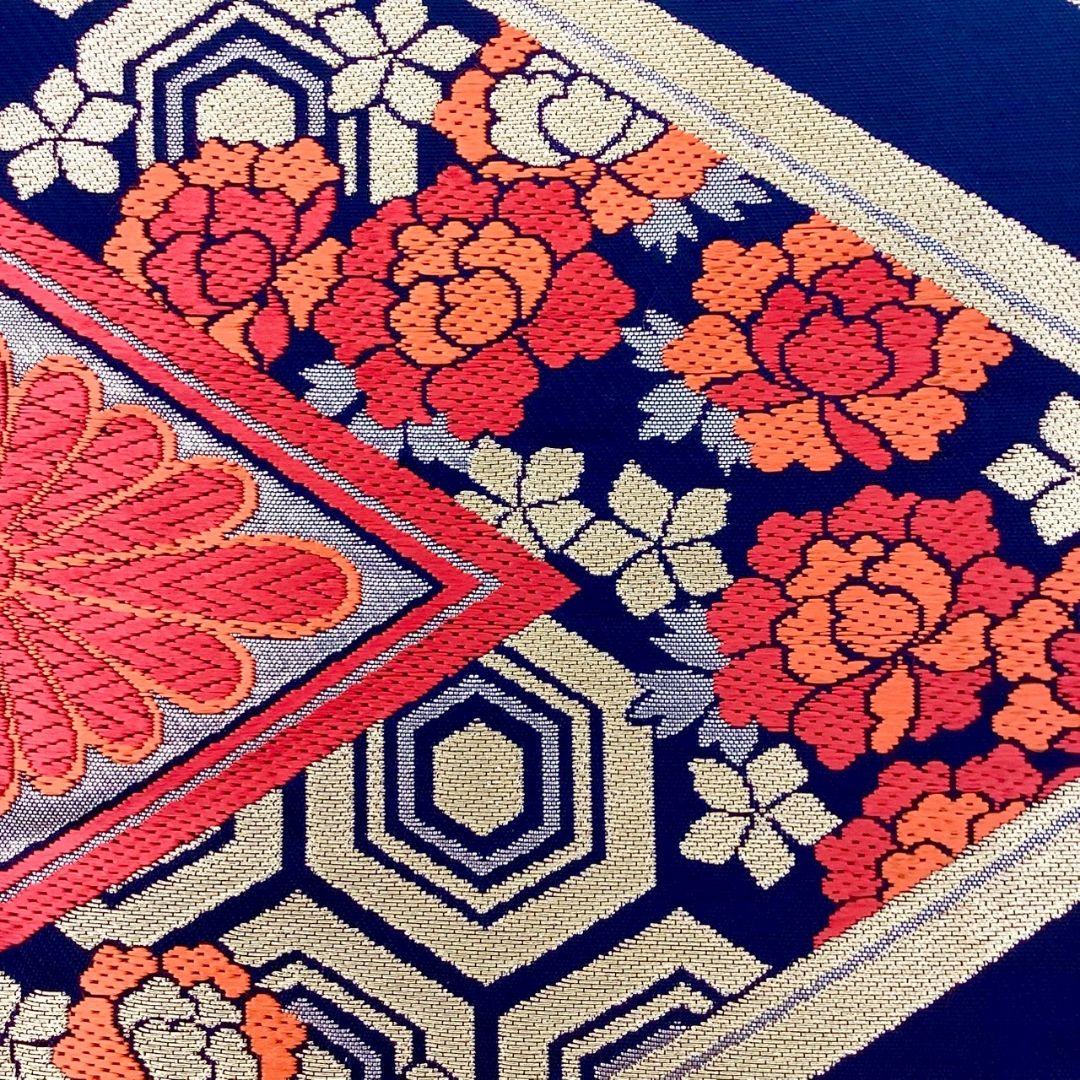 4969# Japanese Vintage Fukuro Obi Belt Kimono Fabric Silk Traditional Untailored