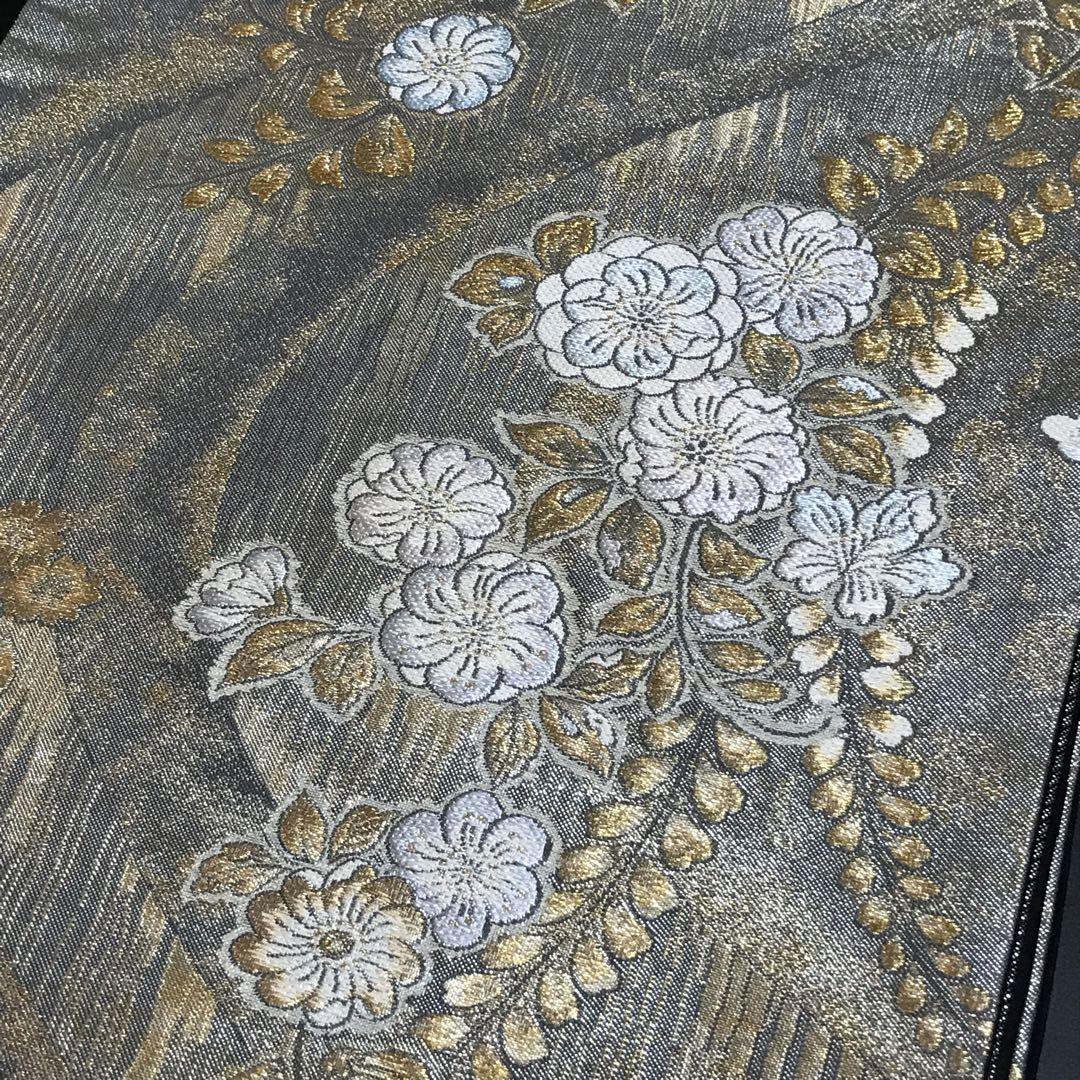5805# Japanese Vintage Fukuro Obi Belt Kimono Fabric Silk Traditional