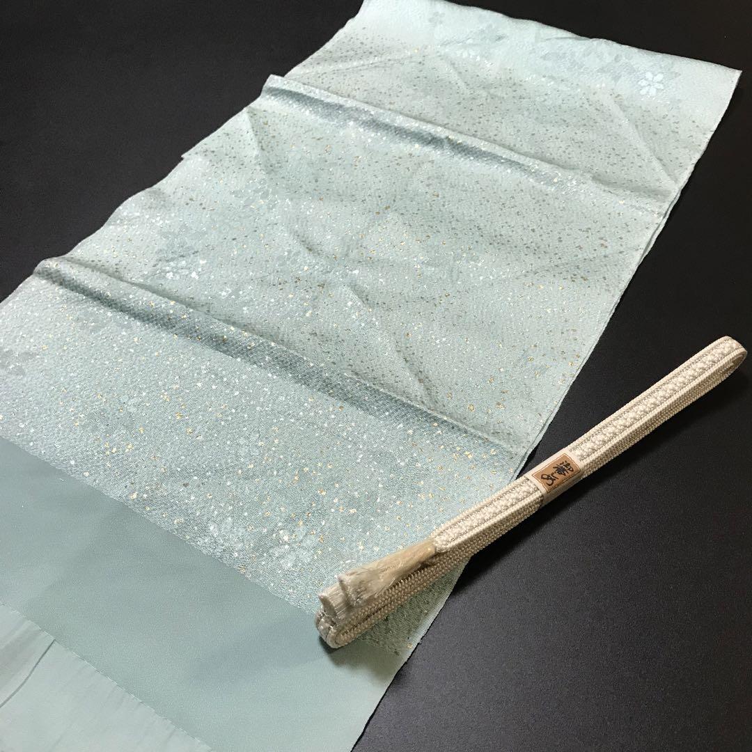 5474# Japanese Kimono Accessory Vintage Obiage and Obijime 2-piece Set Silk