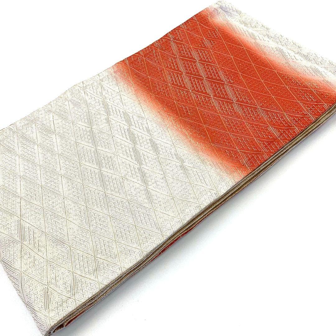 4895# Japanese Vintage Fukuro Obi Belt Kimono Fabric Silk Traditional Untailored