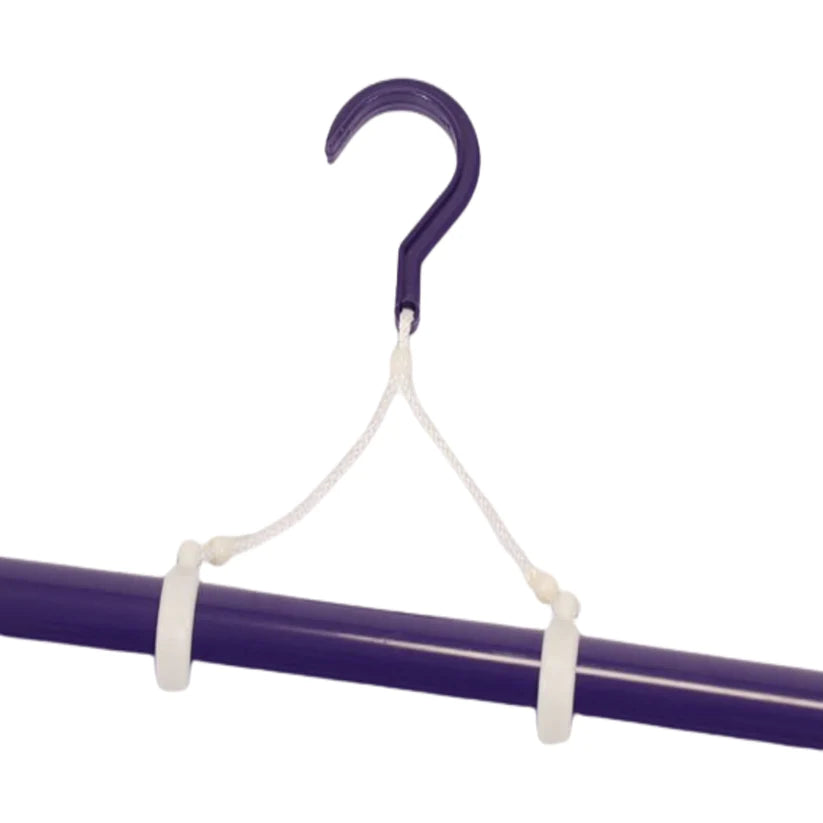 Japanese Kimono Long Hanger 55.1 in Set of 2 Telescopic Haori Obi Purple Travel