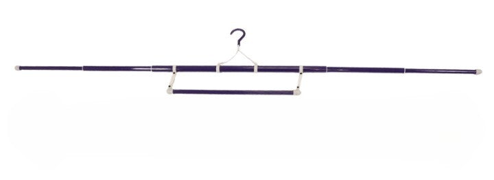 Japanese Kimono Long Hanger 55.1 in Set of 2 Telescopic Haori Obi Purple Travel