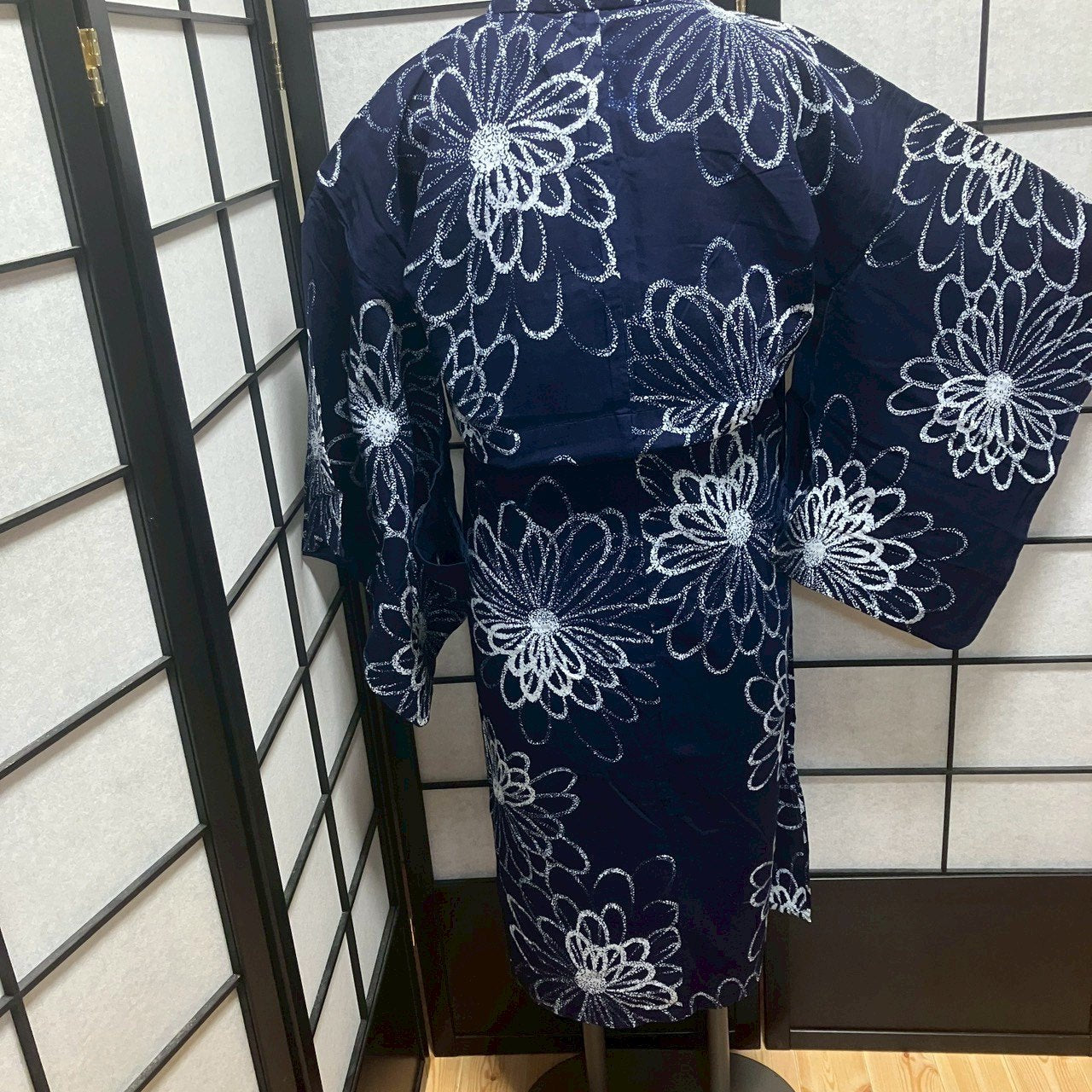 9149# Japanese Yukata Womens Vintage Fabric Cotton Robe Kimono Traditional