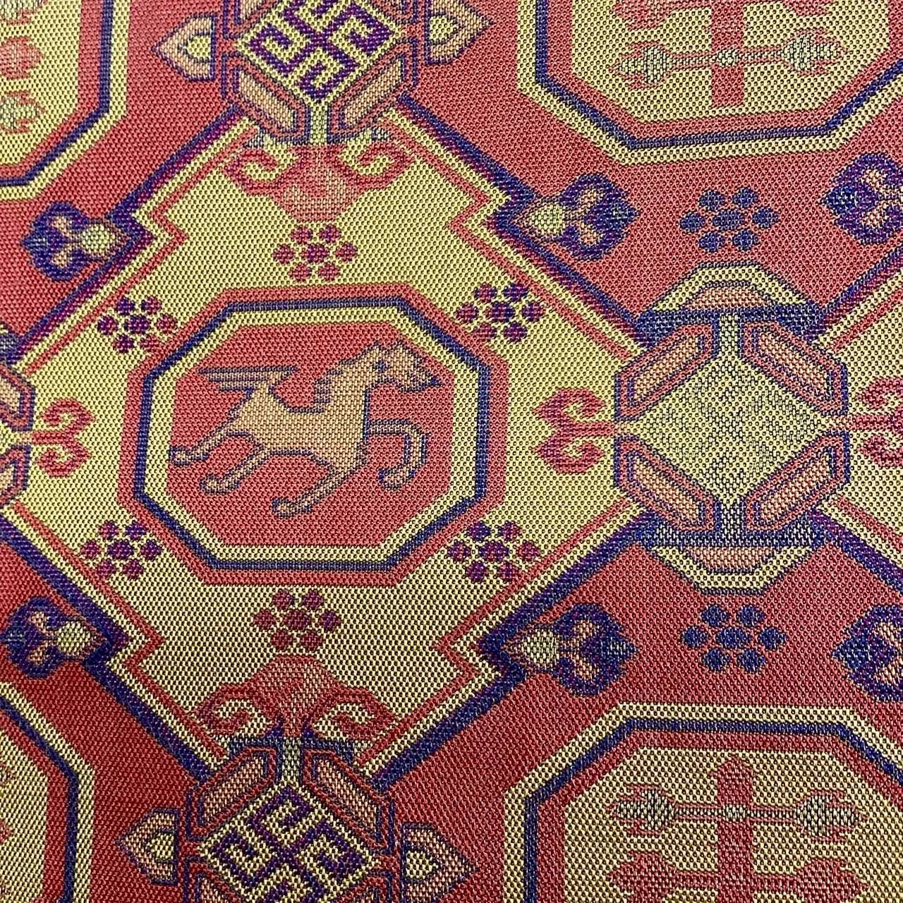 5716# Japanese Vintage Nagoya Obi Belt Kimono Fabric Silk Traditional