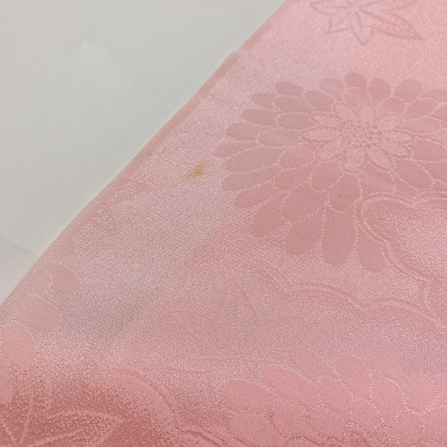 ［8419］帯締め 帯揚げ セット 菊楓文様 正絹 着物 帯絞め