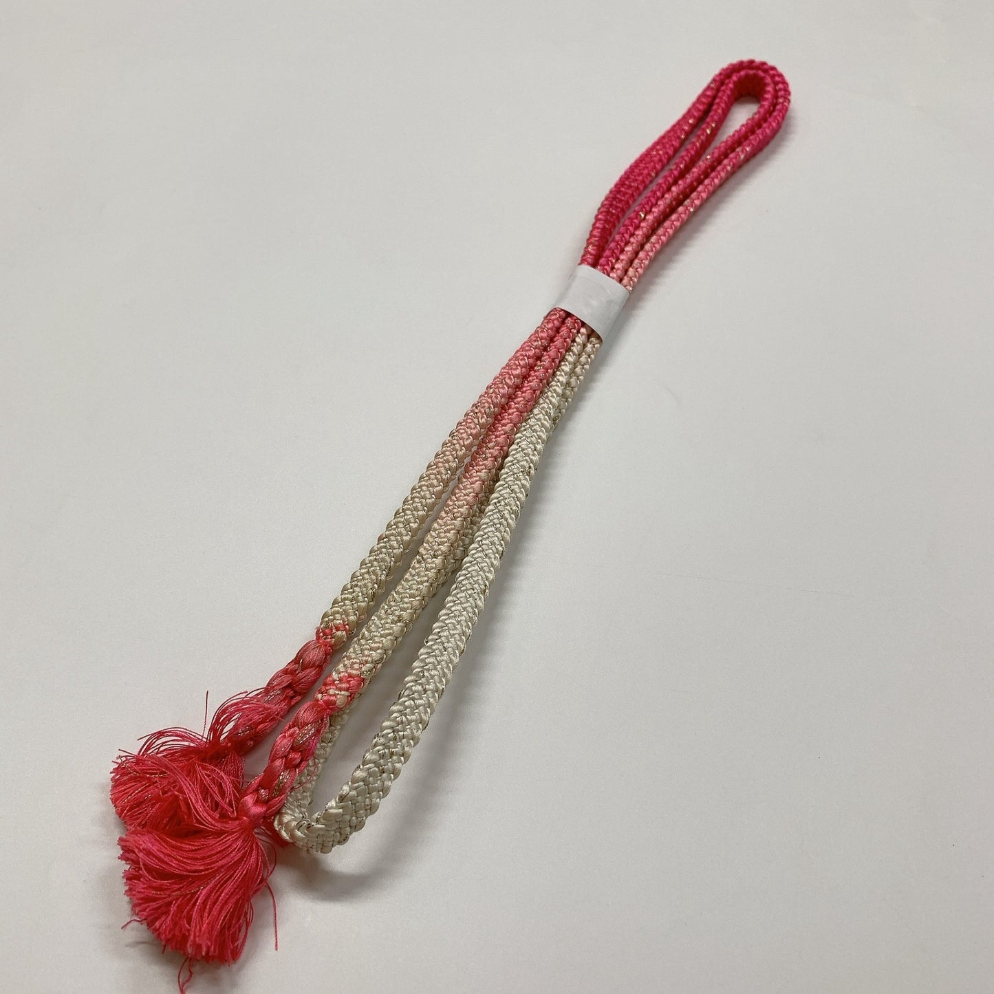 ［9047］帯締め 帯揚げ セット 辻ヶ花 金通し地 正絹 着物 帯絞め