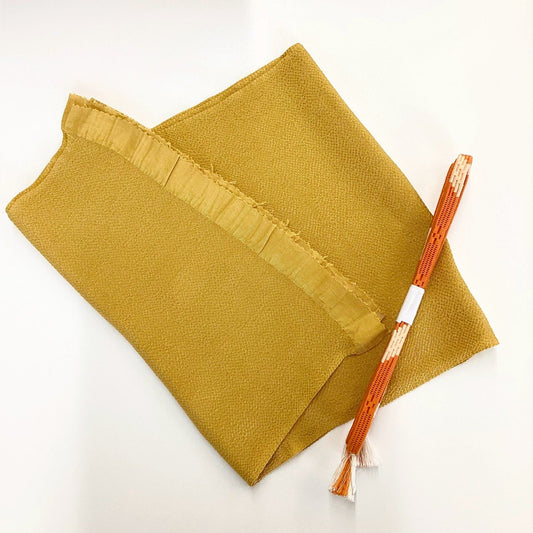 8583# Japanese Kimono Accessory Vintage Obiage and Obijime 2-piece Set Silk