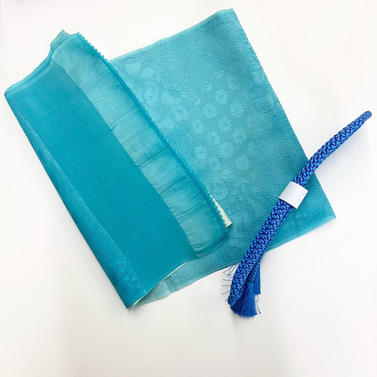 ［8573］帯締め 帯揚げ セット 辻ヶ花 ぼかし 逸品 正絹 着物 帯絞め