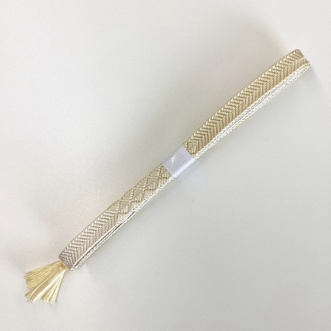 ［8504］帯締め 帯揚げ セット 松舞蝶立波色紙文様 金彩 正絹 着物 帯絞め