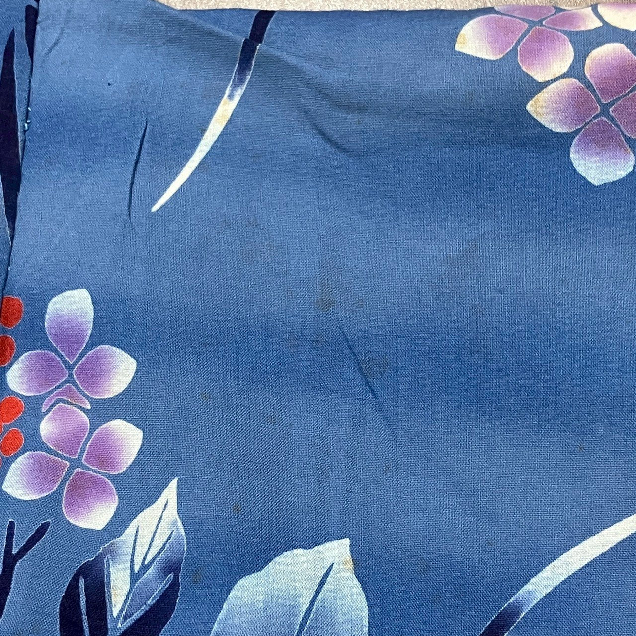 ［9140］浴衣 草木文様 ゆかた レディース 綿 リメイク