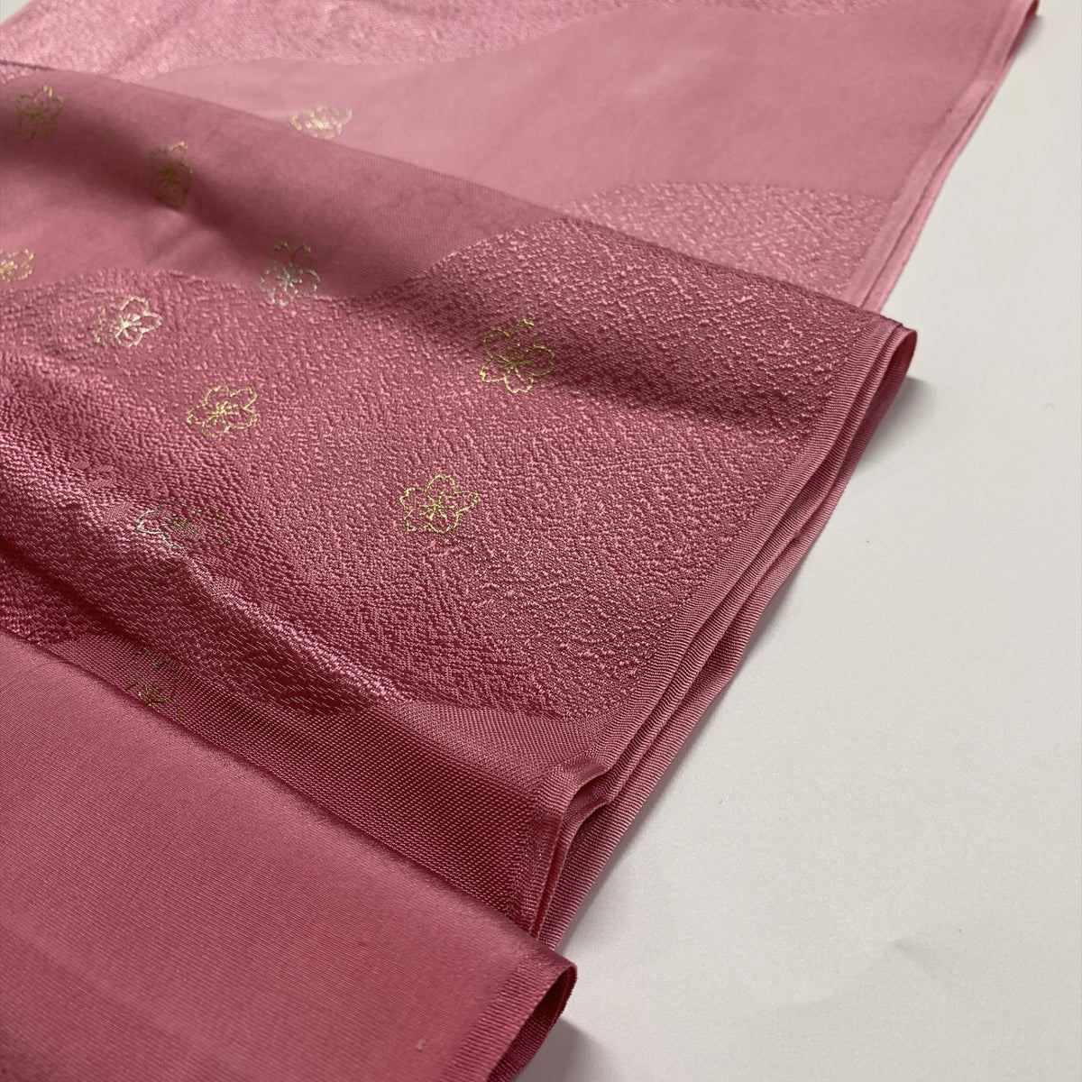 ［9285］帯締め 帯揚げ セット 花散らし 金銀糸 正絹 着物 帯絞め