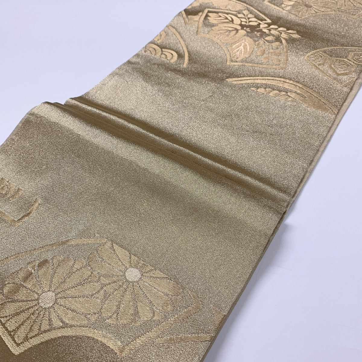 8933# Japanese Vintage Fukuro Obi Belt Kimono Fabric Silk Traditional