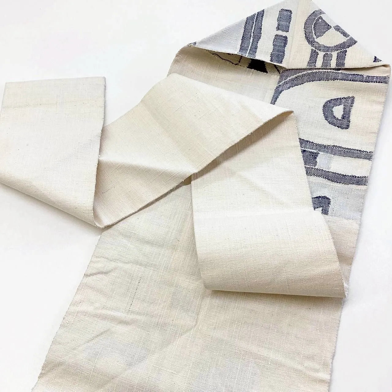 5730# Japanese Vintage Nagoya Obi Belt Kimono Pongee Fabric Silk Traditional