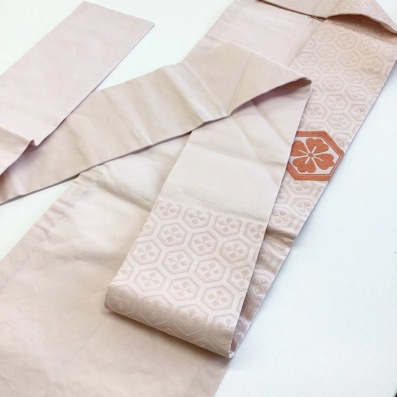 5742# Japanese Vintage Nagoya Obi Belt Kimono Fabric Silk Traditional Embroidery