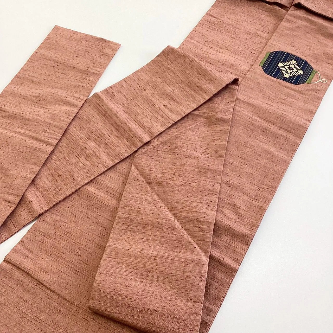 5743# Japanese Vintage Nagoya Obi Belt Kimono Pongee Fabric Silk Traditional