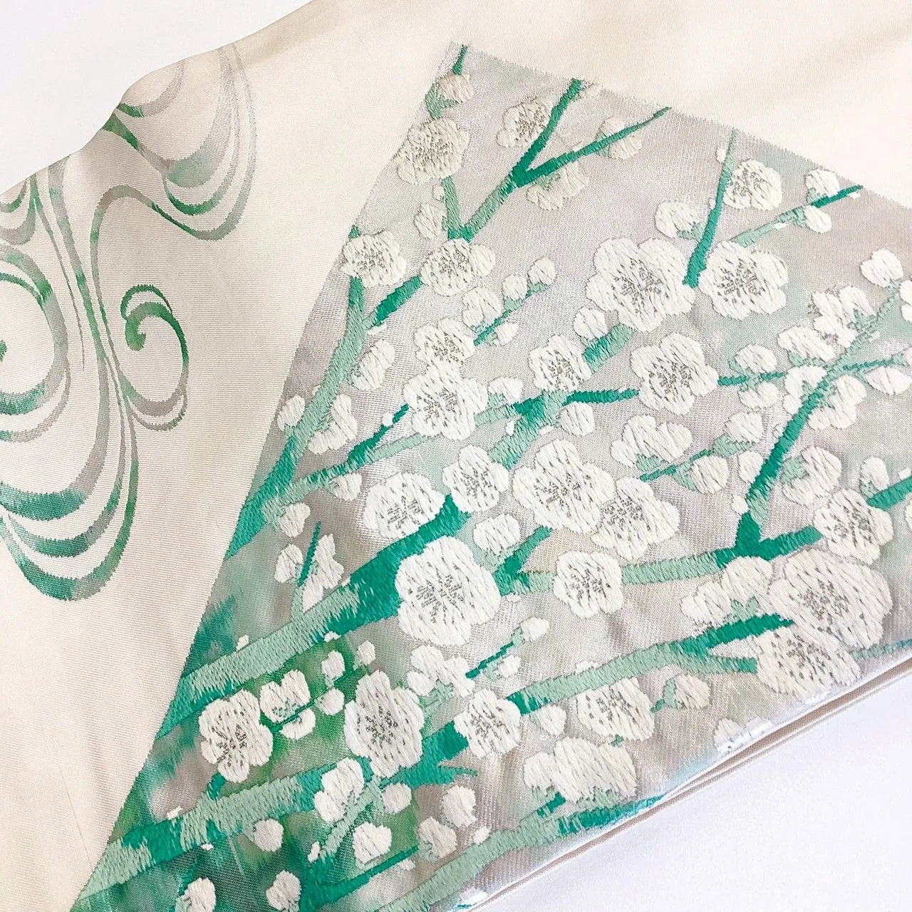 5744# Japanese Vintage Nagoya Obi Belt Kimono Fabric Silk Traditional