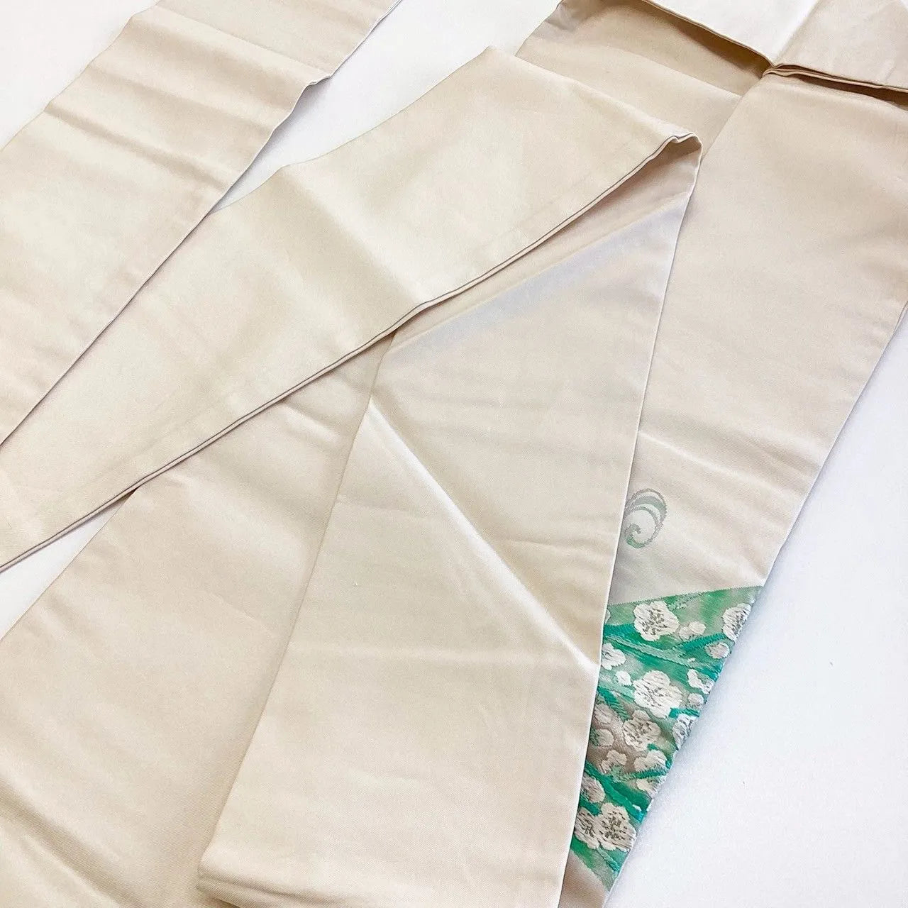 5744# Japanese Vintage Nagoya Obi Belt Kimono Fabric Silk Traditional