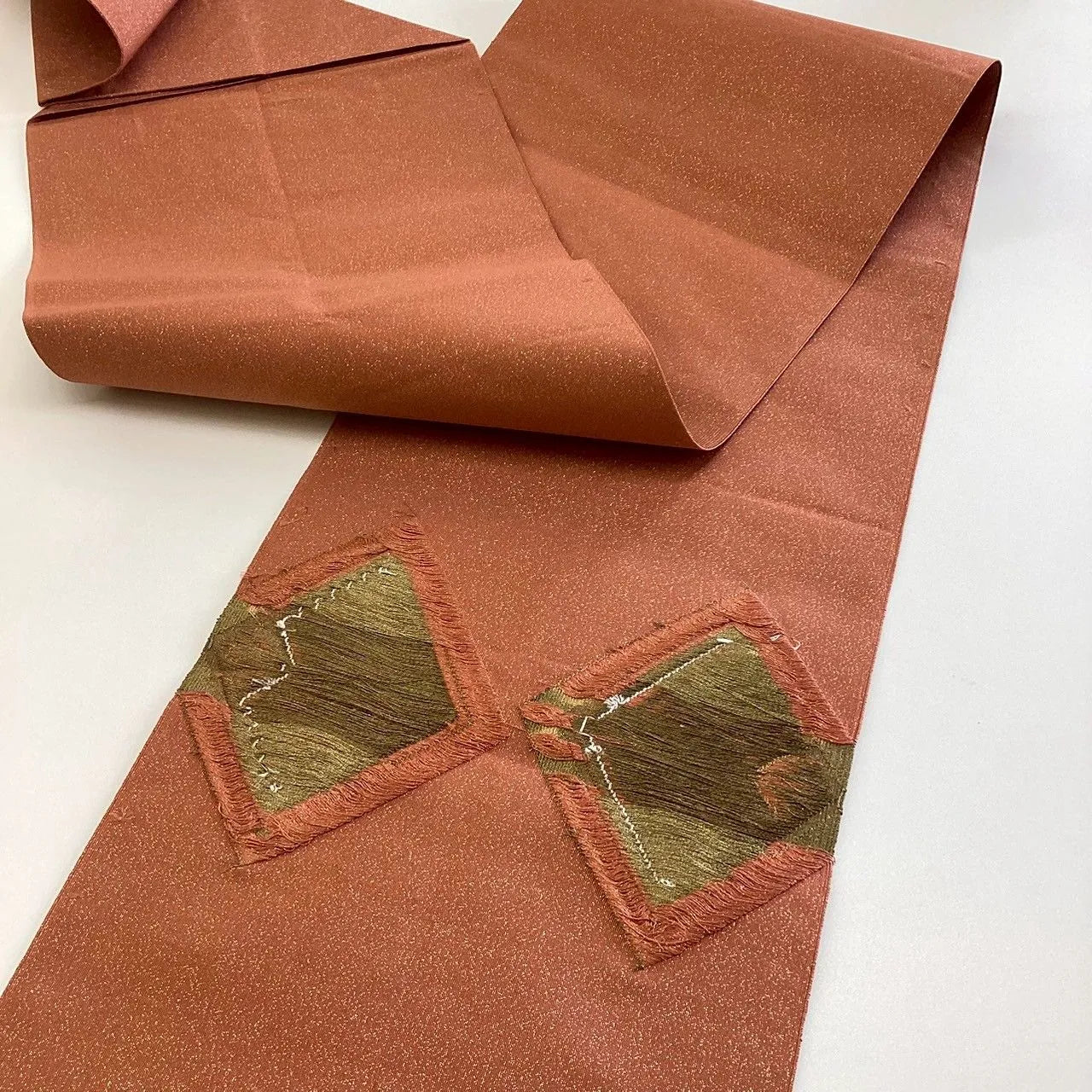 5746# Japanese Vintage Nagoya Obi Belt Kimono Fabric Silk Traditional