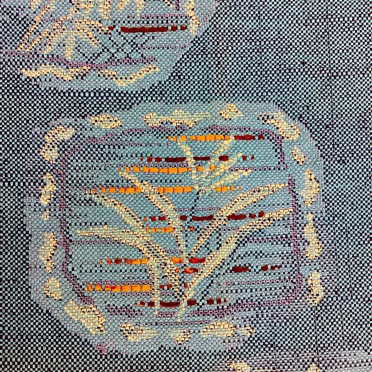 5752# Japanese Vintage Nagoya Obi Belt Kimono Pongee Fabric Silk Traditional