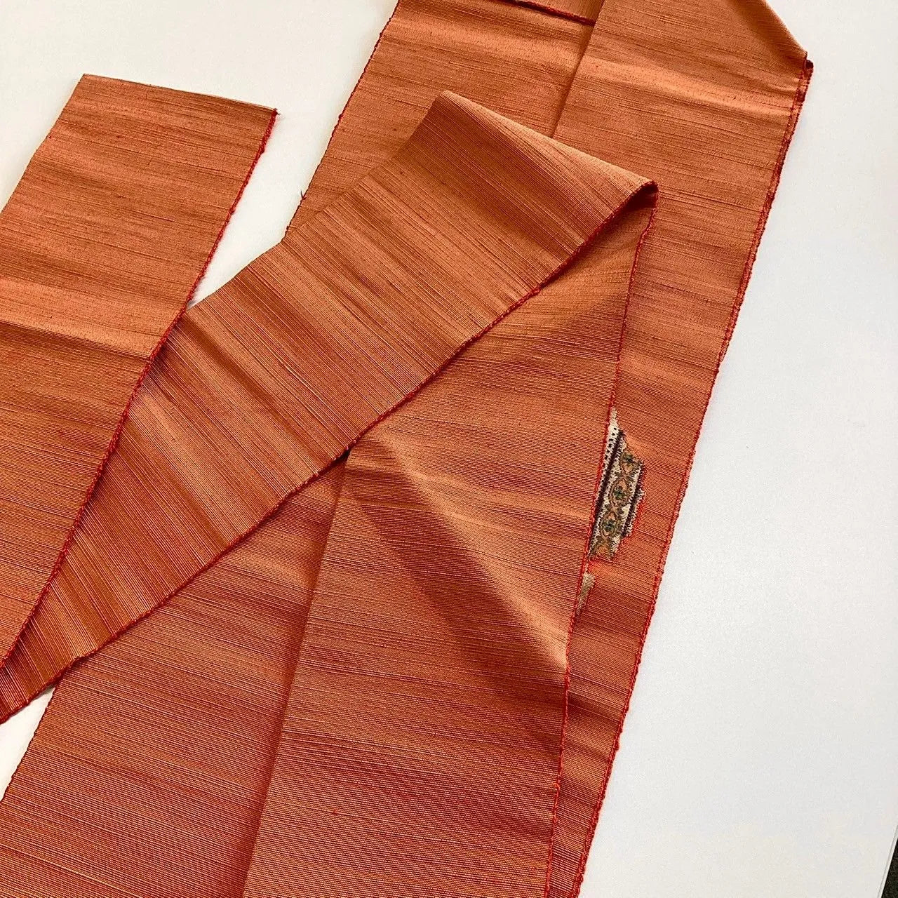 5755# Japanese Vintage Nagoya Obi Belt Kimono Pongee Fabric Silk Traditional